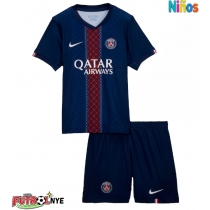 Camiseta Paris Saint-Germain Primera Equipación para niños 2025-26 manga corta (+ pantalones cortos)